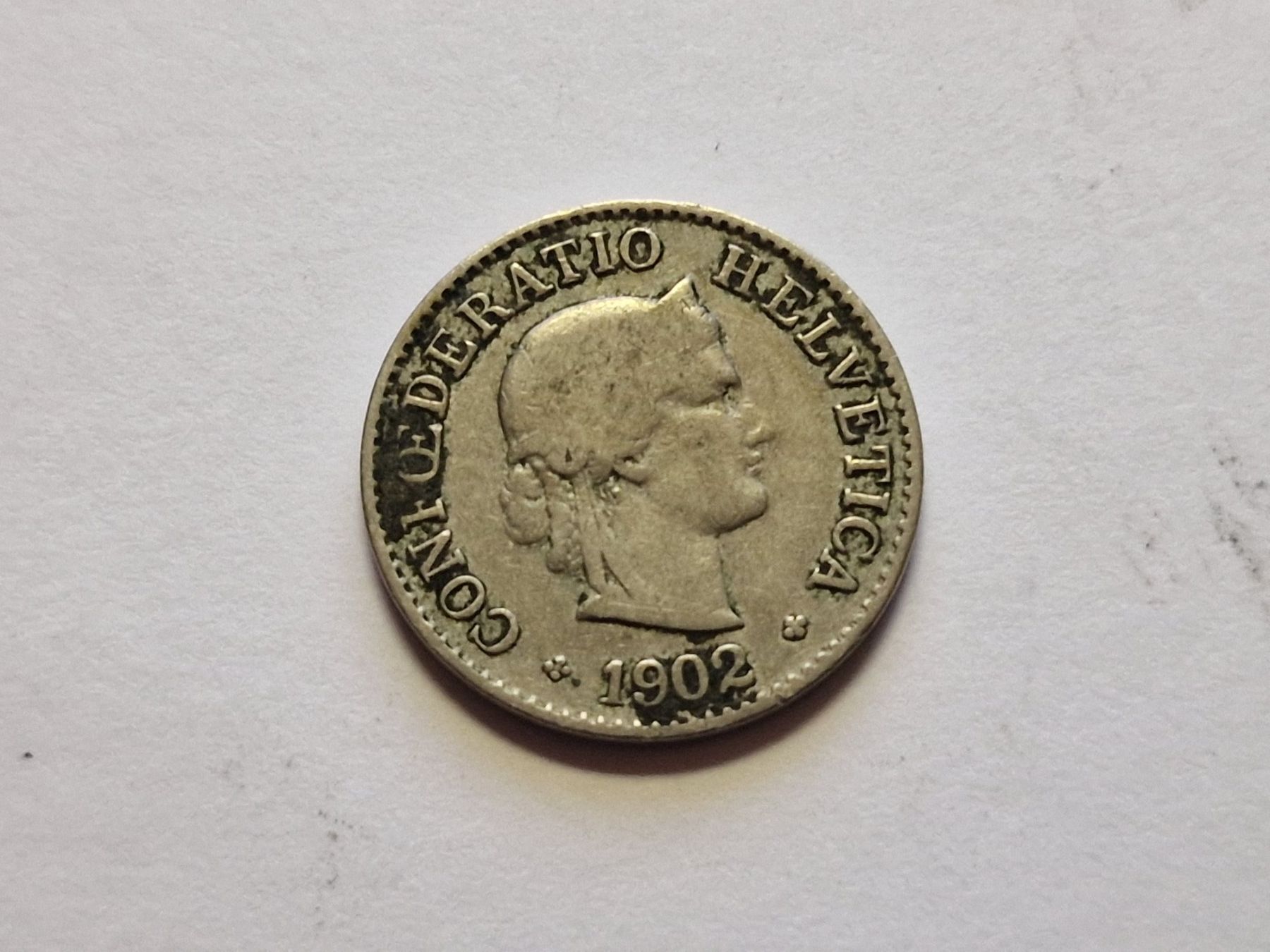 Tutti le monete: 5- Rappen 1920 selten. – Usato da Zürich venduto da Moreira01