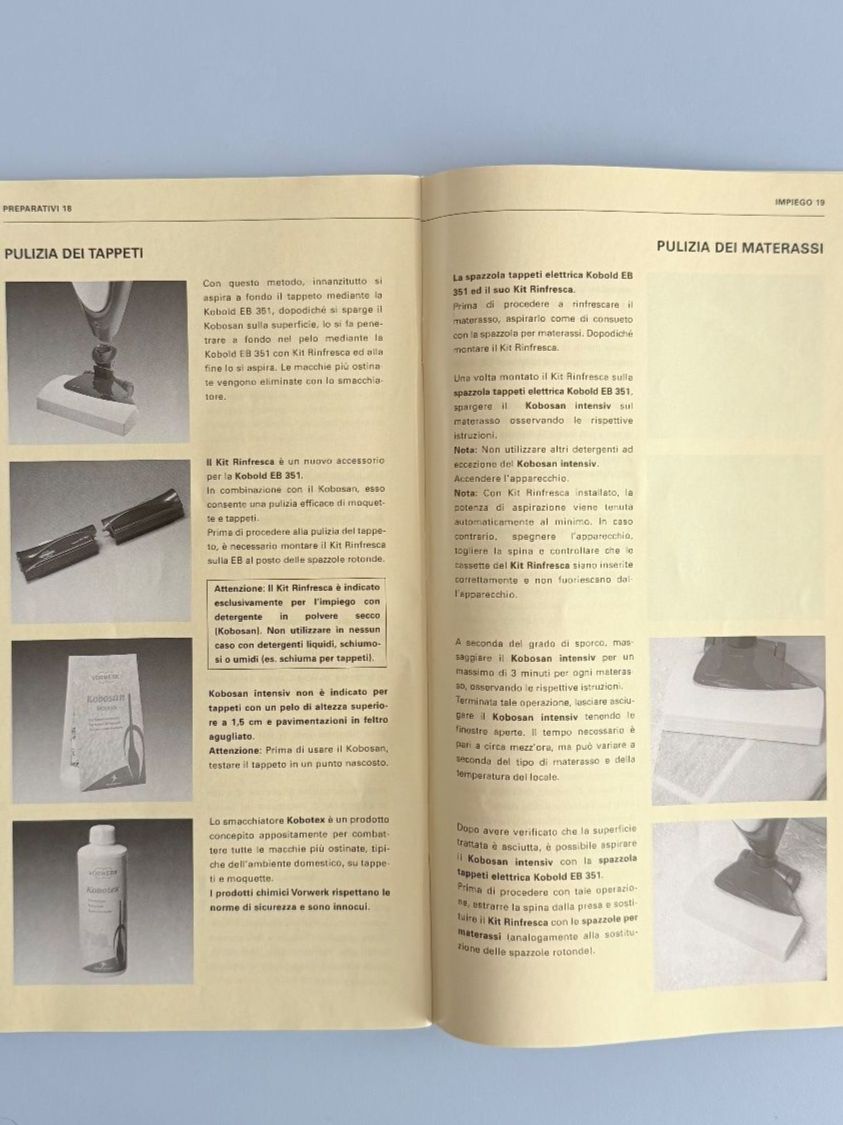 Vorwerk Staubsauger & Zubehör: Vorwerk Kobold EB 351 Battitappeto + Accessori – Gebraucht aus Savosa von Accipe_Oblatam 4