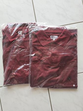 2x Hüsler Polo T-Shirt Rot Grösse L 