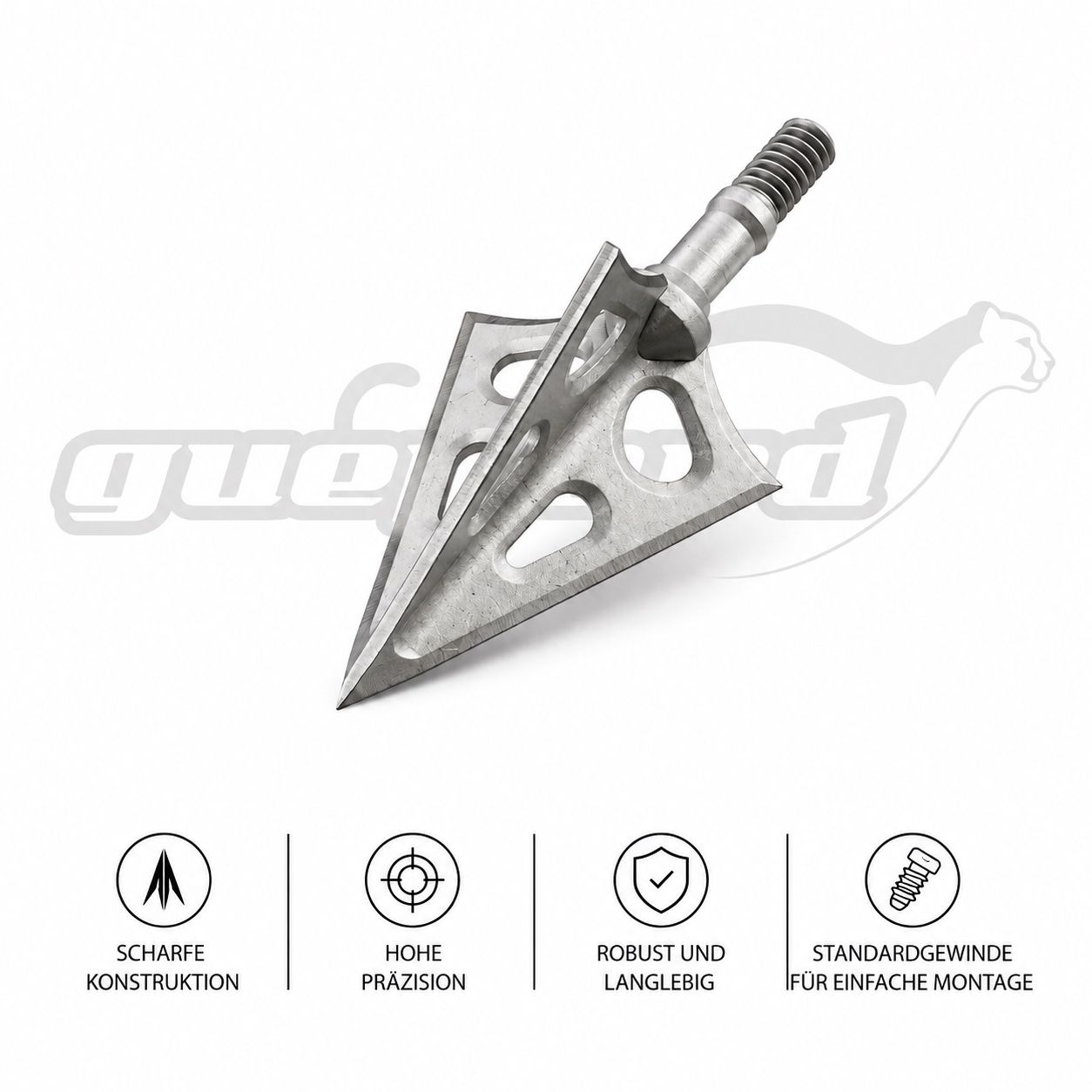 Tiro con l'arco: Guepard Jagdspitze Claw I 3er Set – Nuovo e nell'imballaggio originale da Bätterkinden venduto da RA_Bogensport