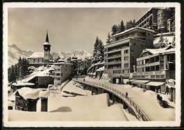 Arosa-Dorf, Winterliche Ortspartie mit S