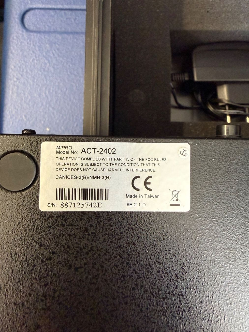 MIPRO Microfoni: Mipro ACT2402 2 Kanal Funkset mit Plug Sendern – Usato da Tann venduto da faderman 3