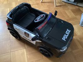 Kinder-Elektroauto Polizei-Auto mit Sound & Licht, 12 V Akku