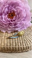 Elegante Tulpen Brosche