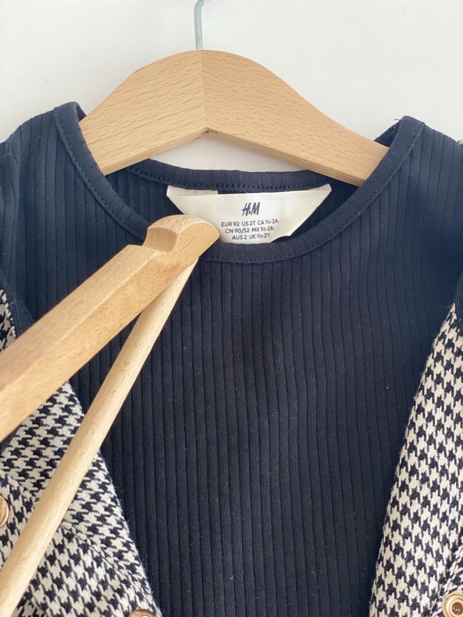 H&M Vestiti & Gonne: Set: Latzkleid mit Bluse Gr. 92 – Usato da WEINFELDEN venduto da marygloss 3