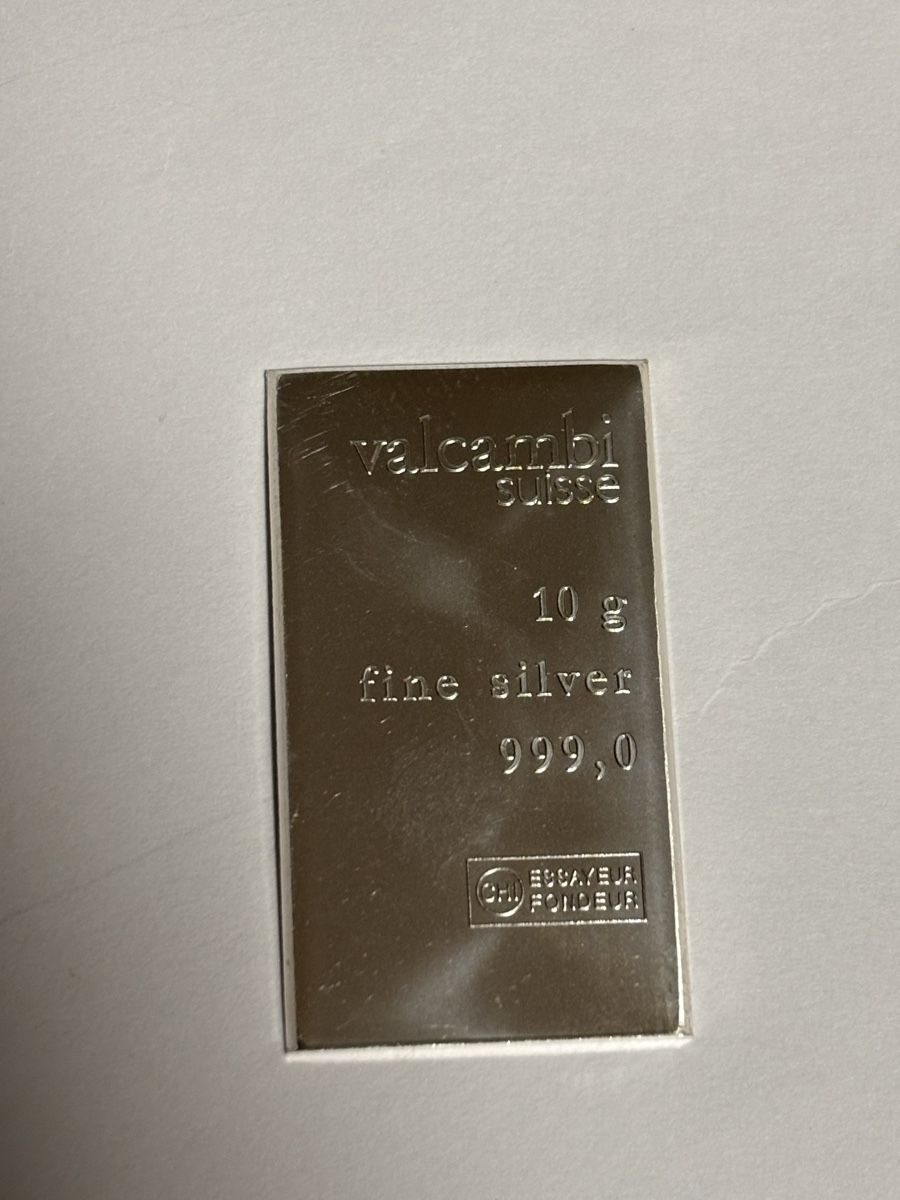 Valcambi Edelmetalle: Valcambi Silberbarren 10g – Neu (gemäss Beschreibung) aus Wil SG von mario.wick