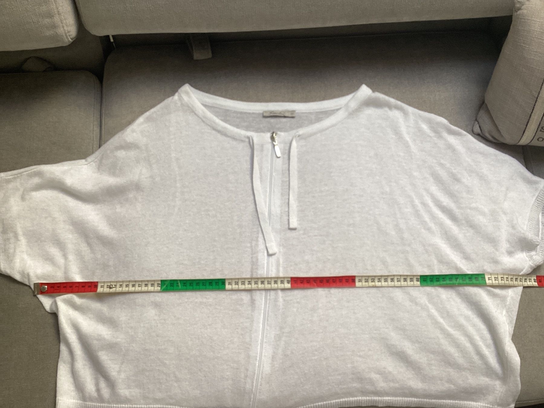 Pulls & Sweat-shirts: Damen Pullover /Jäckli weiss Simclair Gr. 44 Reissverschluss – D'occasion à Homberg b. Thun par Homata 3