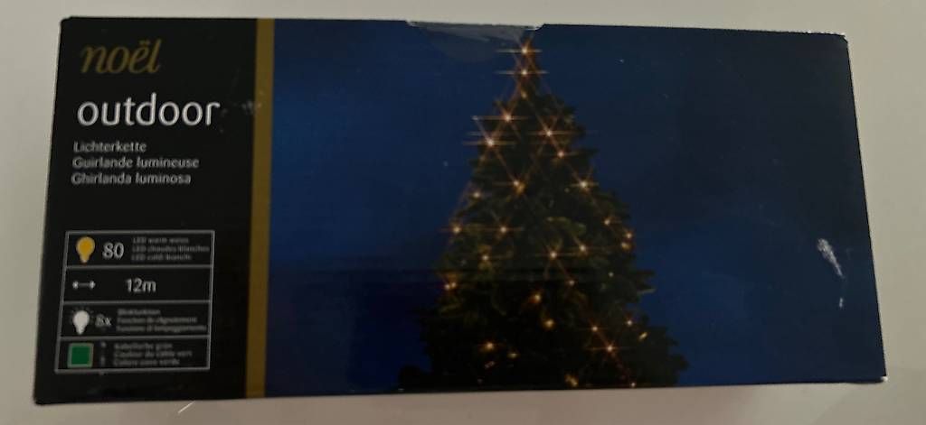 Ghirlande e barre luminose: Lichterkette Outdoor mit 8 Blinkfunktionen – Usato da Biel-Benken venduto da Niera 1