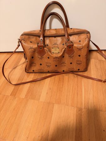Handtasche MCM cognac Visetos Leder gebrauchter Zustand