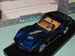 Corvette Convertible 1969 blau metallic * Vitesse 1:43,