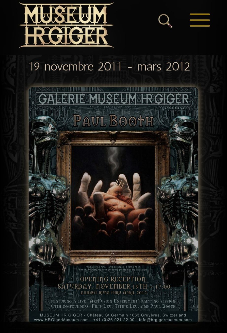 Dipinti: Tattoo Master/ Paul Booth/ Tableau original/H.R.Giger Museum – Nuovo (secondo la descrizione) da Avry-sur-Matran venduto da dav_nm5p 6