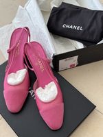 Chanel Slingback Gr 39 pink Full Set 