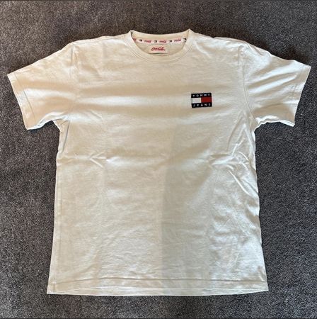 Tommy Jeans Coca-Cola T-Shirt Weiss Grösse L wie neu