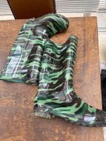Gummistiefel Fashion Camouflage grün