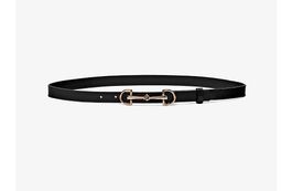MASSIMO DUTTI GÜRTEL AUS LEDER, GOLDENE SCHNALLE