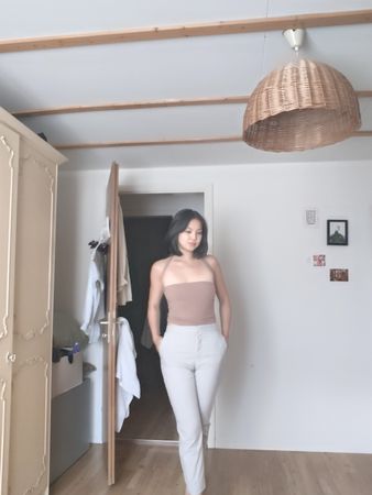 Hose Zara Kariert grau Grösse EUR 36
