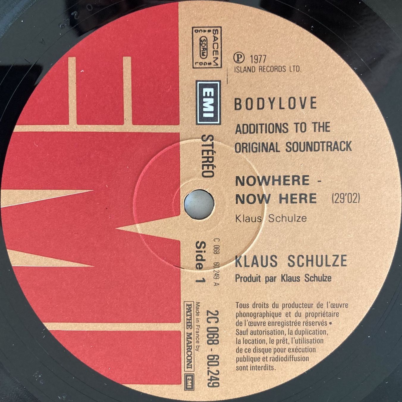Dischi in vinile: KLAUS SCHULZE - BODY LOVE – Usato da Bottens venduto da hotter-than-hell 2