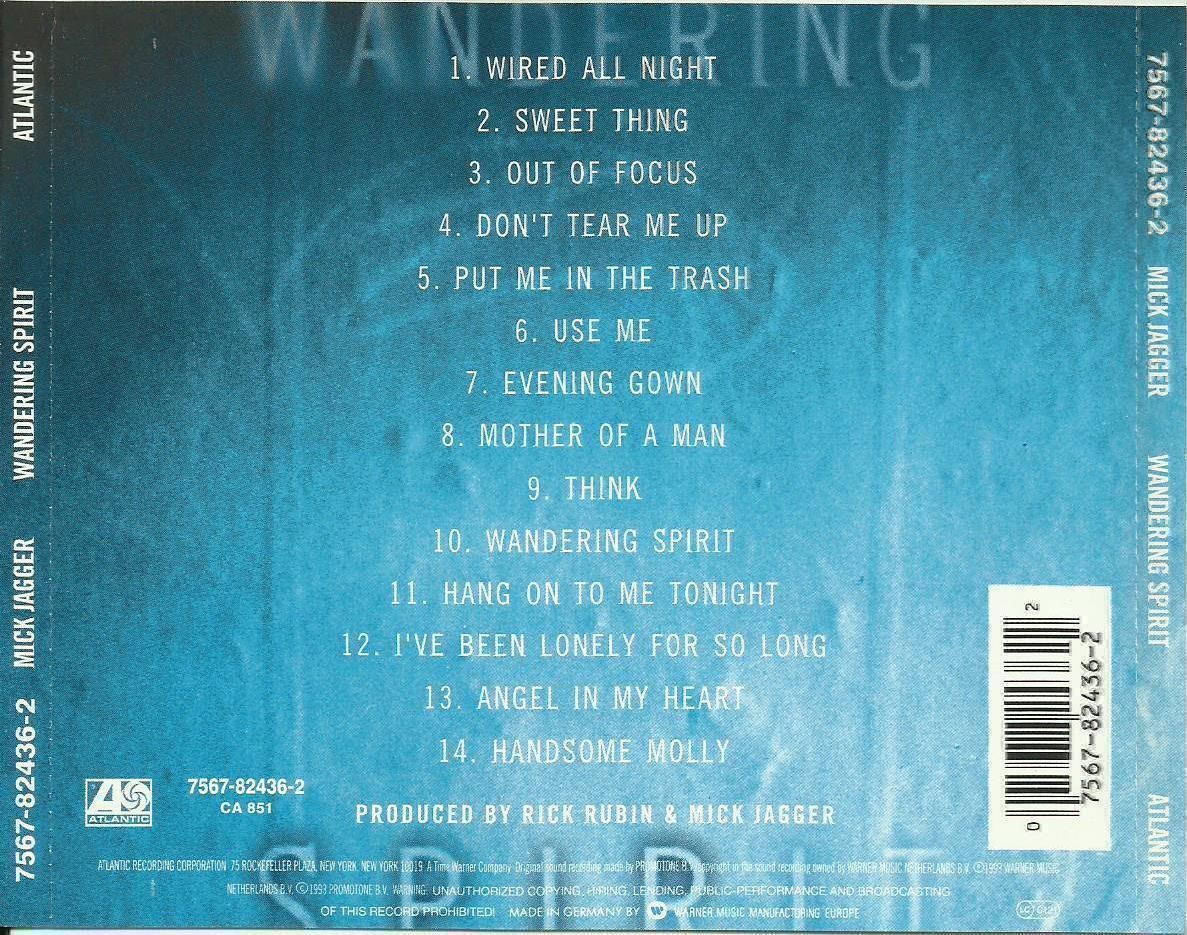 CD: Mick Jagger CD Wandering Spirit – Usato da St. Margarethen TG venduto da ursk10 1