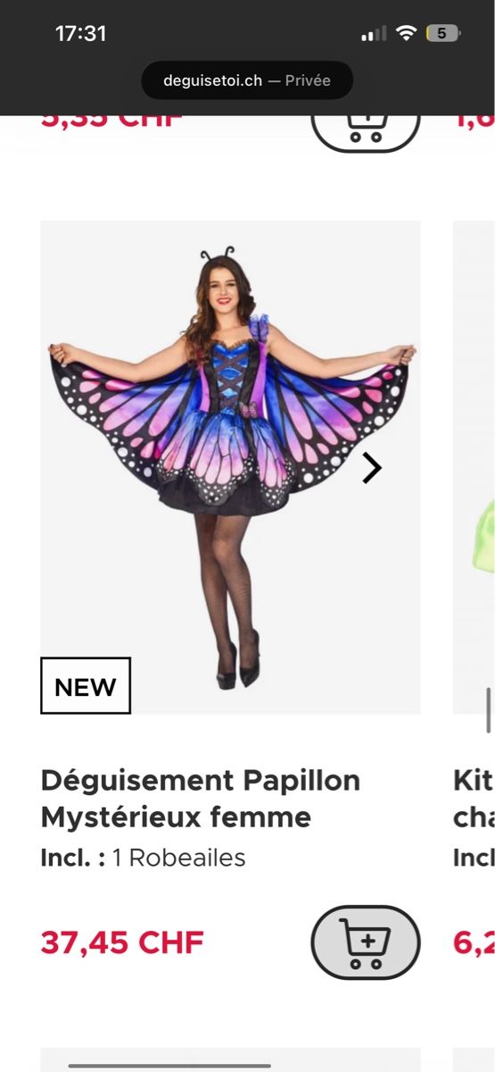 Costumi: Déguisement papillon adulte – Nuovo (secondo la descrizione) da Glovelier venduto da ali_5sj2 1