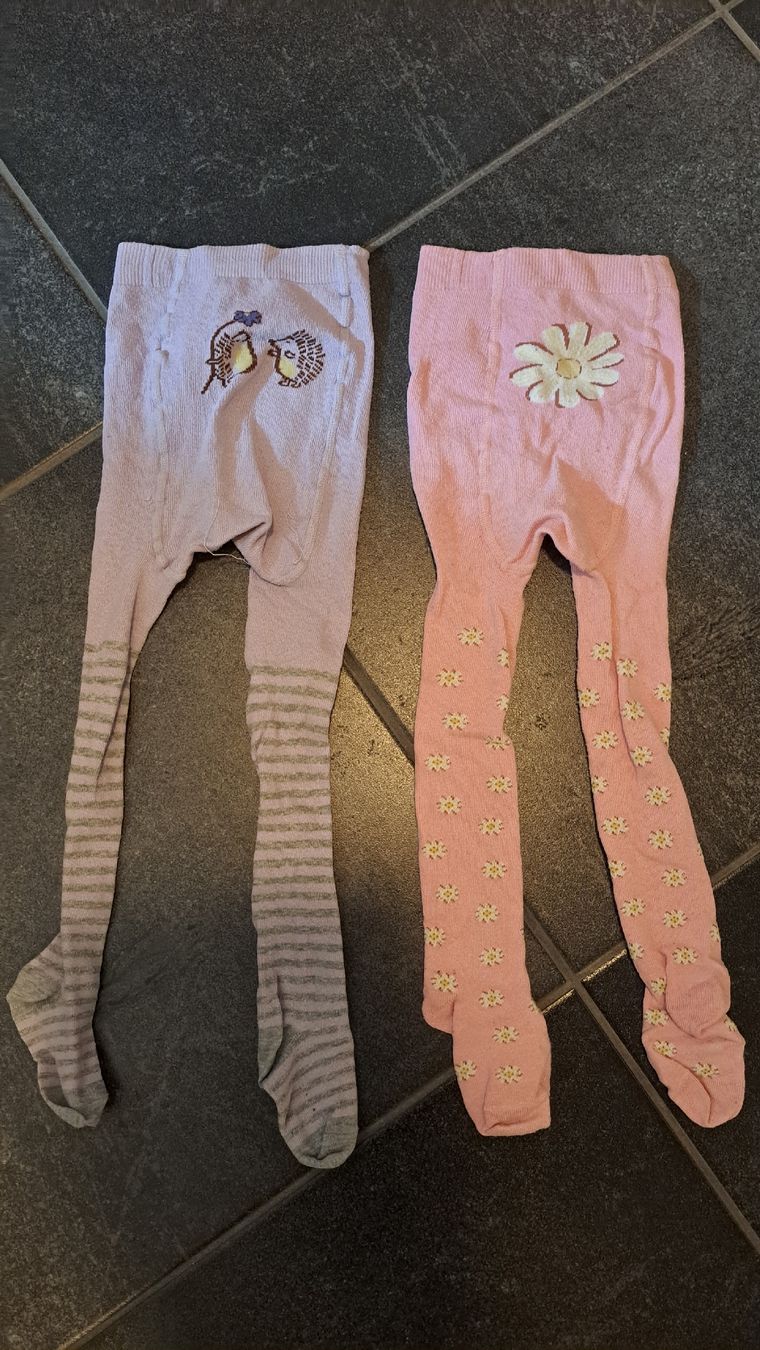 Calze & Collant: 2er Set Mädchen Strumpfhose, Grösse 86/92 – Usato da Niedergampel venduto da Picas2ndHand 1