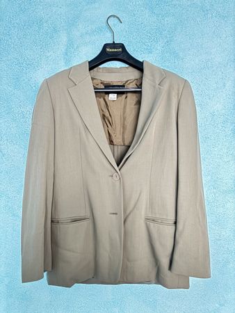 Krizia giacca elegante beige lana 100% Made in Italy taglia 