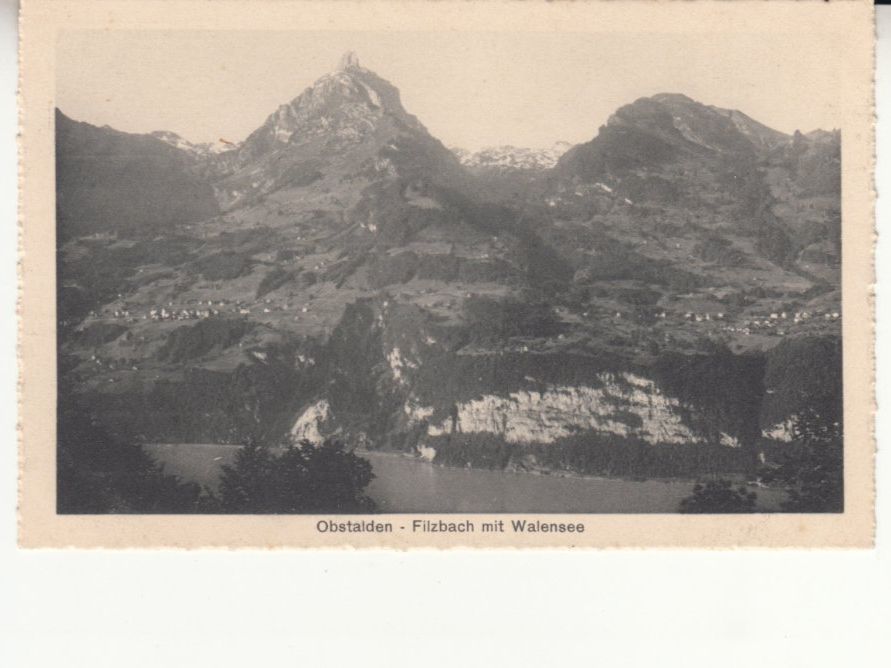Cartoline postali: Obstalden Filzbach ca. 1940 – Usato da Bürglen TG venduto da StampGraf
