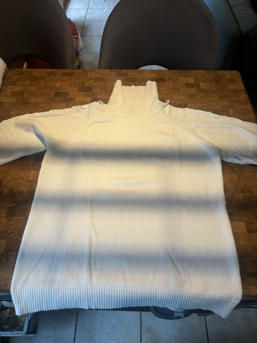 Maglioni & Felpe: Pull blanc col roulé maille torsadée – Usato da Hérémence venduto da aya_z9gs