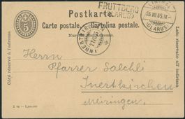 GL Fruttberg - Stabstempel - Linthal - Karte ->Innertkirchen