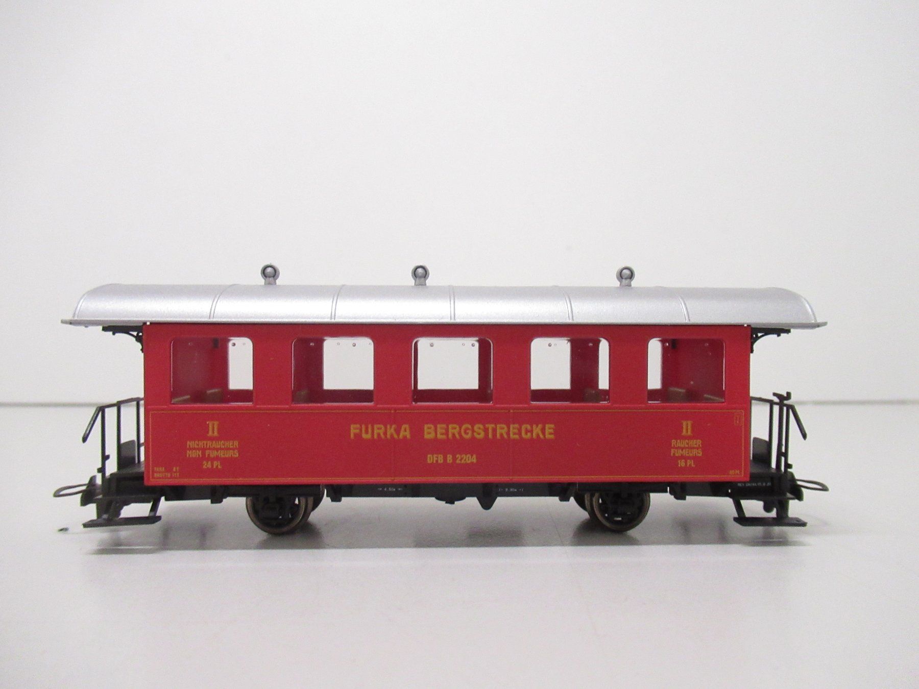 Bemo Modellini di ferrovie: Bemo 2339 286 Zweiachser 2. Klasse der DFB DC/GS H0m – Usato da Basel venduto da mhmarken 1