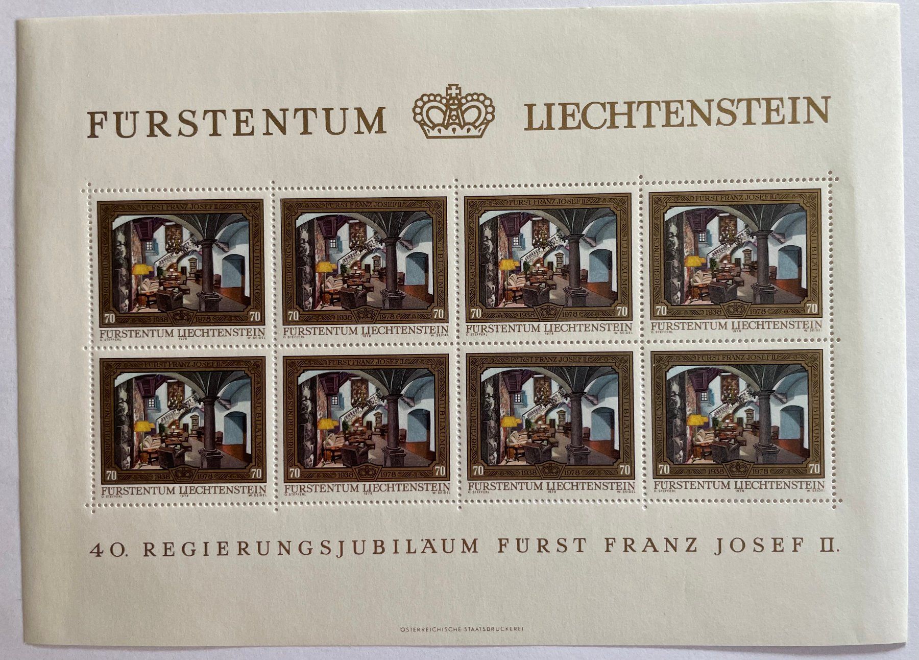 Alle Briefmarken: Liechtenstein Kleinbogen-Satz 1978 ** – Neu (gemäss Beschreibung) aus Davos Platz von StephGla 2