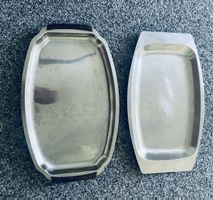 Tablett Serviertablett Metall mit Griffen 2 Stk.