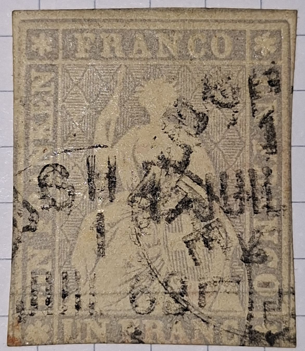 Tutti i francobolli: Strubel 27C Kat. 1200.- – Usato da Balgach venduto da SIMEON27
