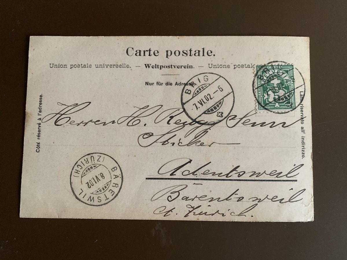 Cartoline postali: AK Simplon-Kulm 1902 – Usato da Egg b. Zürich venduto da ohtannenbaum 1