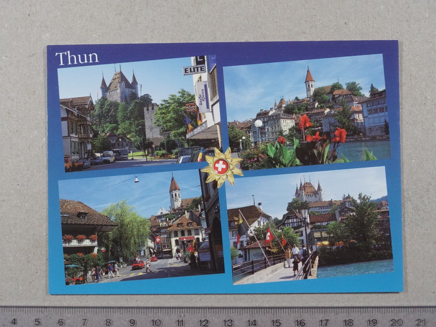 Cartoline postali: Thun – Usato da Lenzburg venduto da fh1