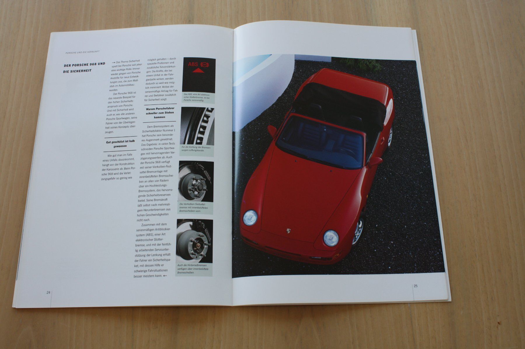 Porsche Documenti: Porsche 968 Prospekt mit Datenblatt 1992 – Usato da Wikon venduto da erwin400 6