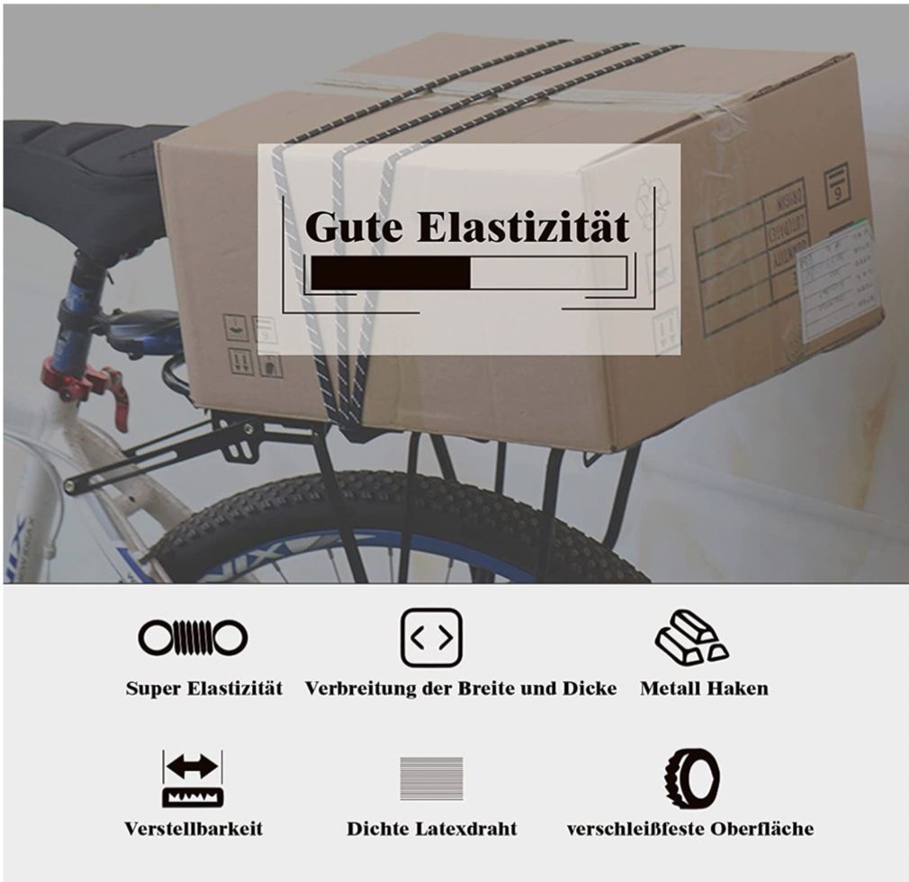 Tutti gli attrezzi: Verstellbar Spanngummi mit Haken, 2M lang – Nuovo e nell'imballaggio originale da Bülach venduto da StoreInShop.com 5