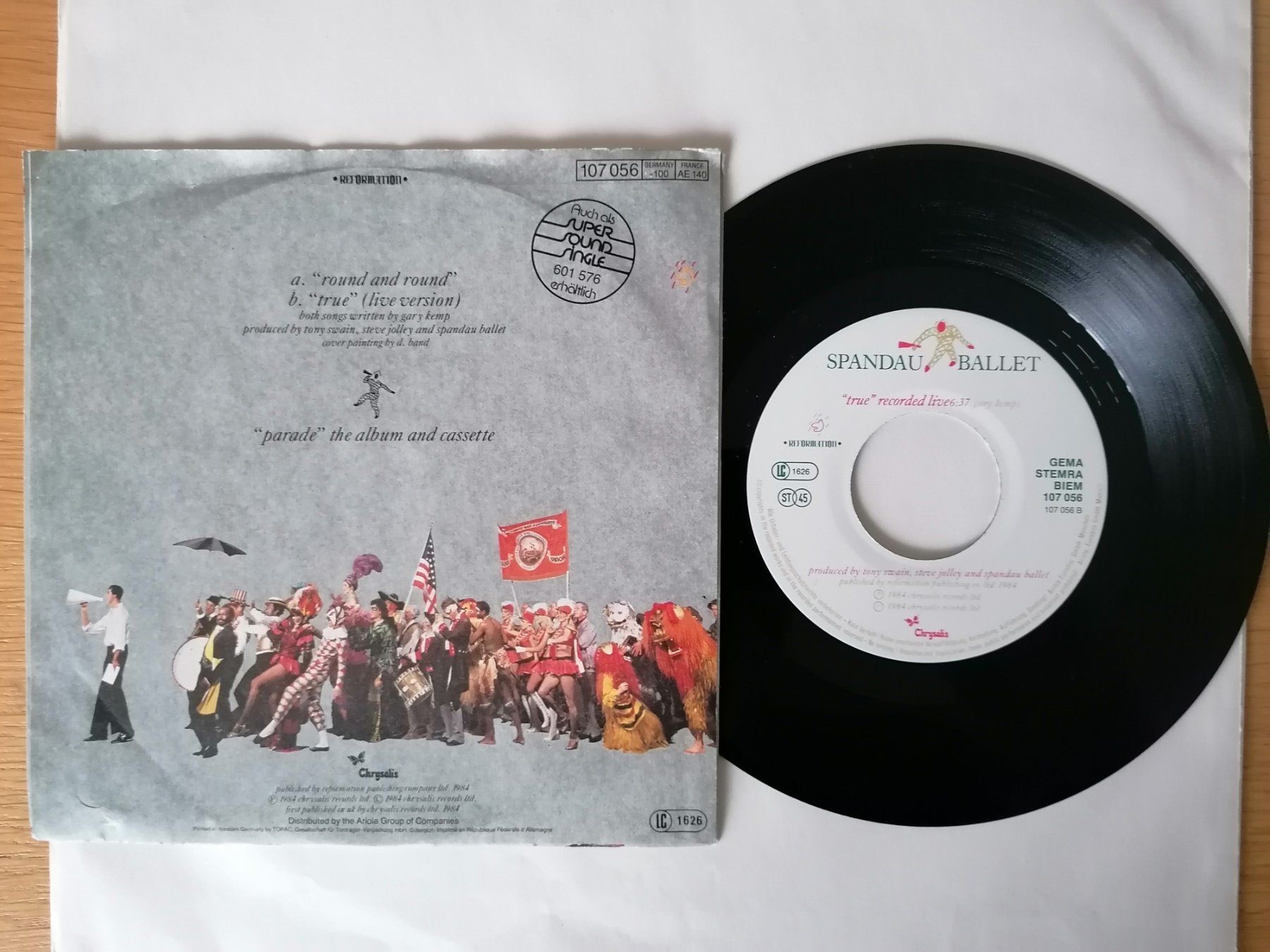 Dischi in vinile: Spandau Ballet - Round and Round – Usato da Beinwil am See venduto da Funkthesizer 1