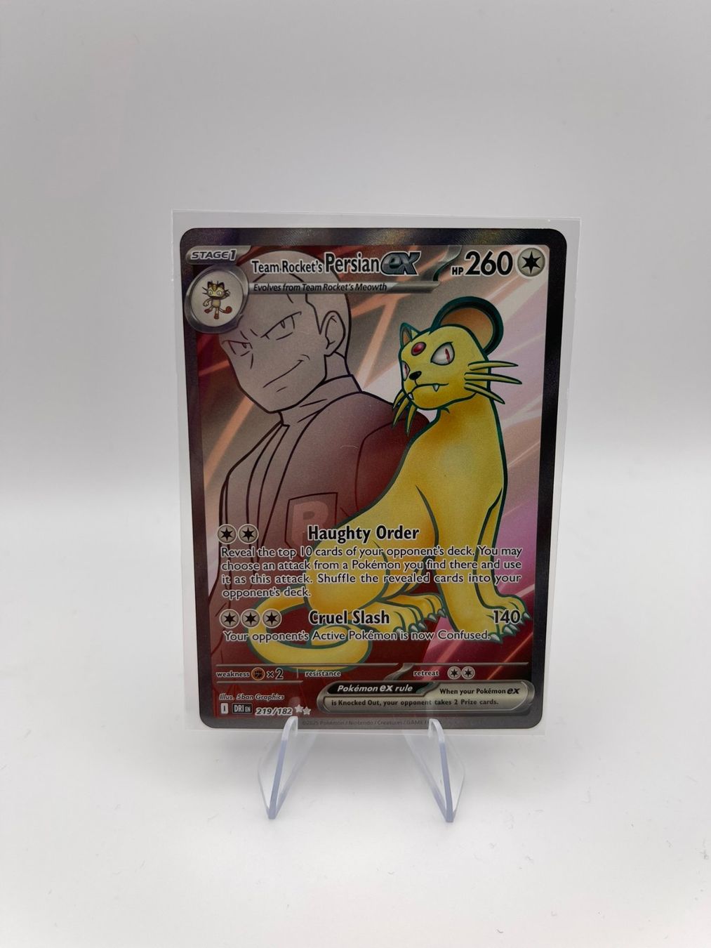 Pokémon Carte collezionabili: Pokemon: Team Rockets Persian ex 219/182 – Nuovo (secondo la descrizione) da Märstetten venduto da AlienNova