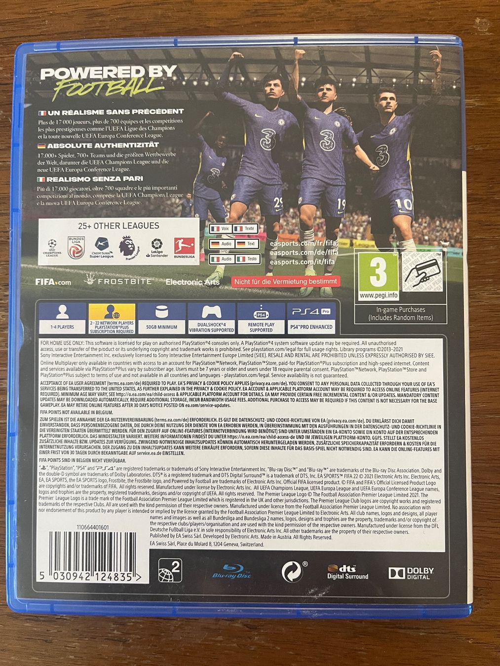 Spiele: Fifa 22 ps4 – Gebraucht aus Zürich von Arch2 1