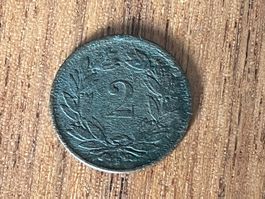 2 Rappen - 1866 bel état