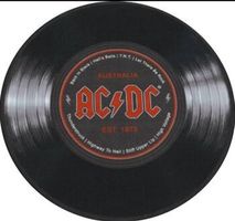 AC/DC Teppich Rock Schallplatte