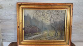 Russland Ölbild signiert Romashenko  Sergej Petrovic