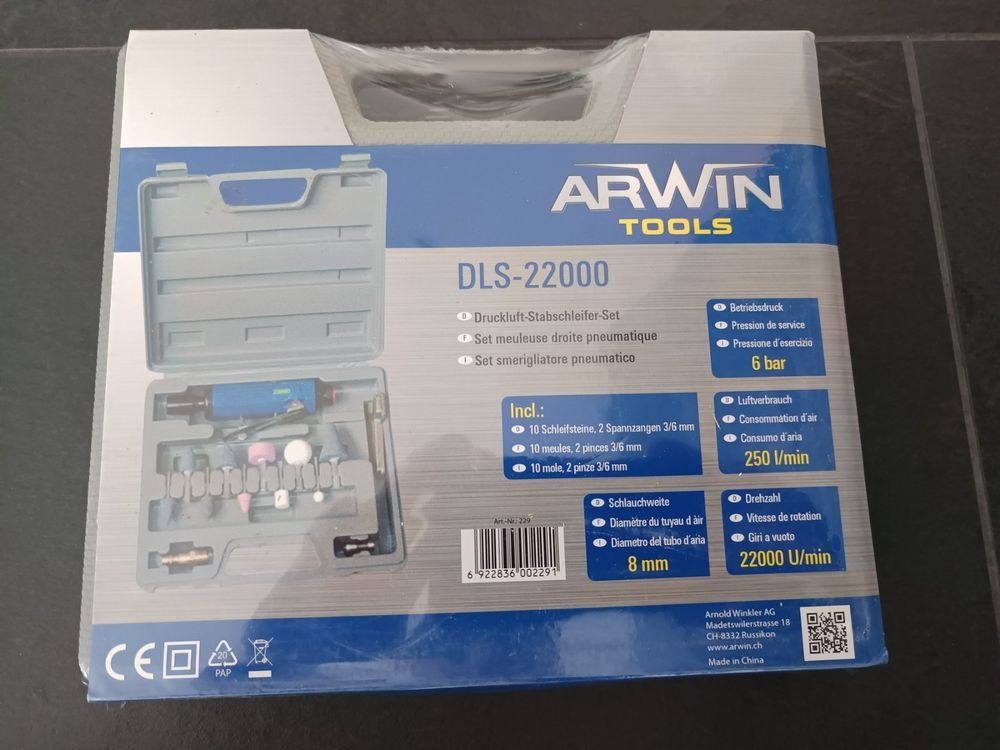 Tutti gli attrezzi: Neues Arwin Druckluft Stabschleifer Set – Nuovo e nell'imballaggio originale da Buchs SG venduto da sem_vd5r 1