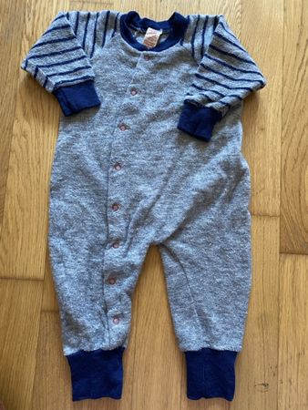 Engel Baby Strampler grau/blau Grösse 62/68 guter Zustand