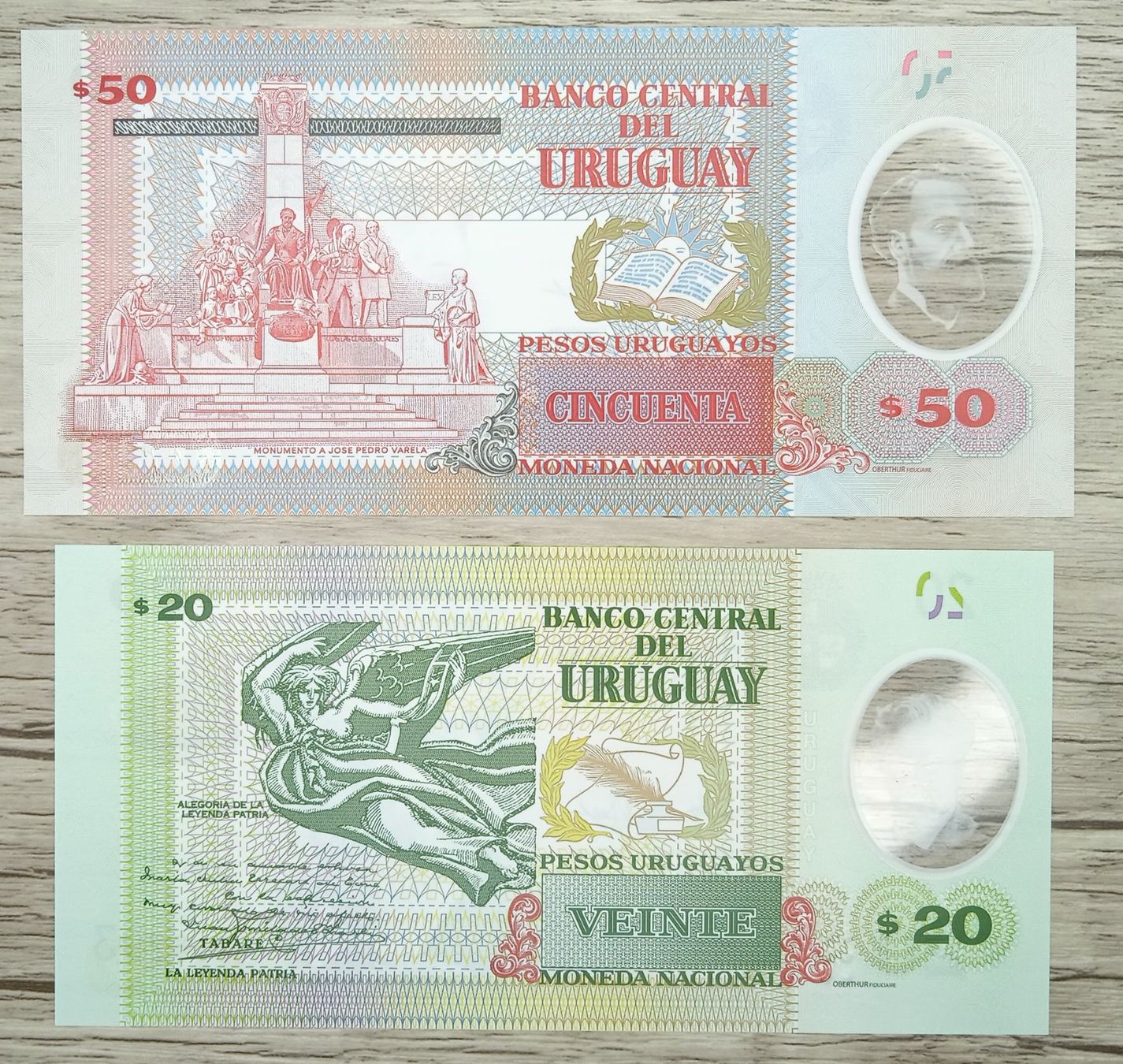 Banconote: Uruguay 20,50 Pesos Polymer SERIE A UNC – Nuovo (secondo la descrizione) da Cousset venduto da Patricio77 1