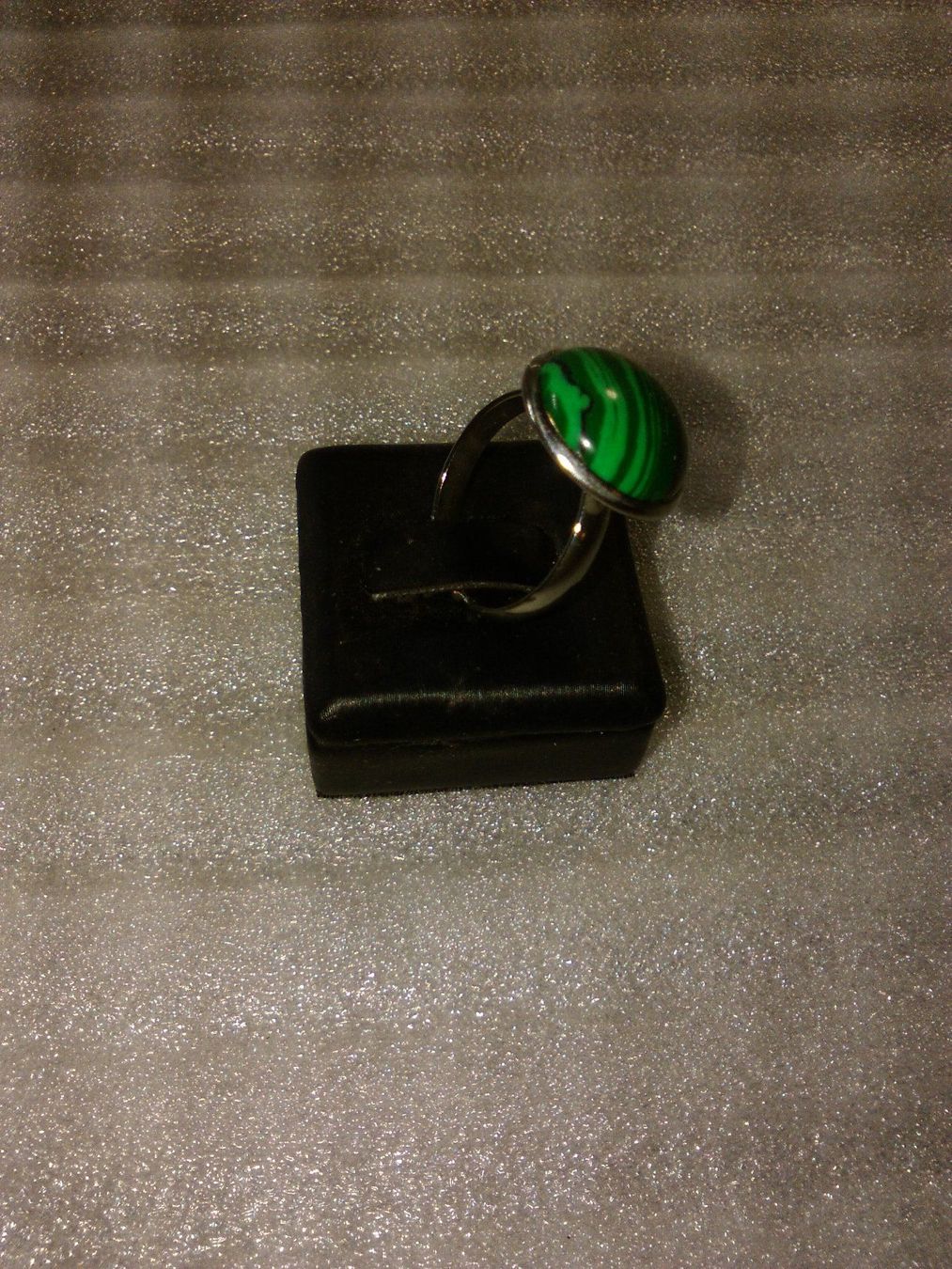 Anelli: ring edelsthal,,,mit malaqiet,,,glanzig – Nuovo (secondo la descrizione) da Basel venduto da bijoutrie_4 2