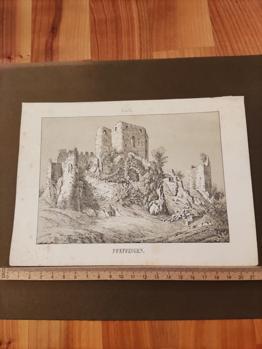 Stiche: Basel Ruine Schloss Pfeffingen Stich – Gebraucht aus Solothurn von Csw1