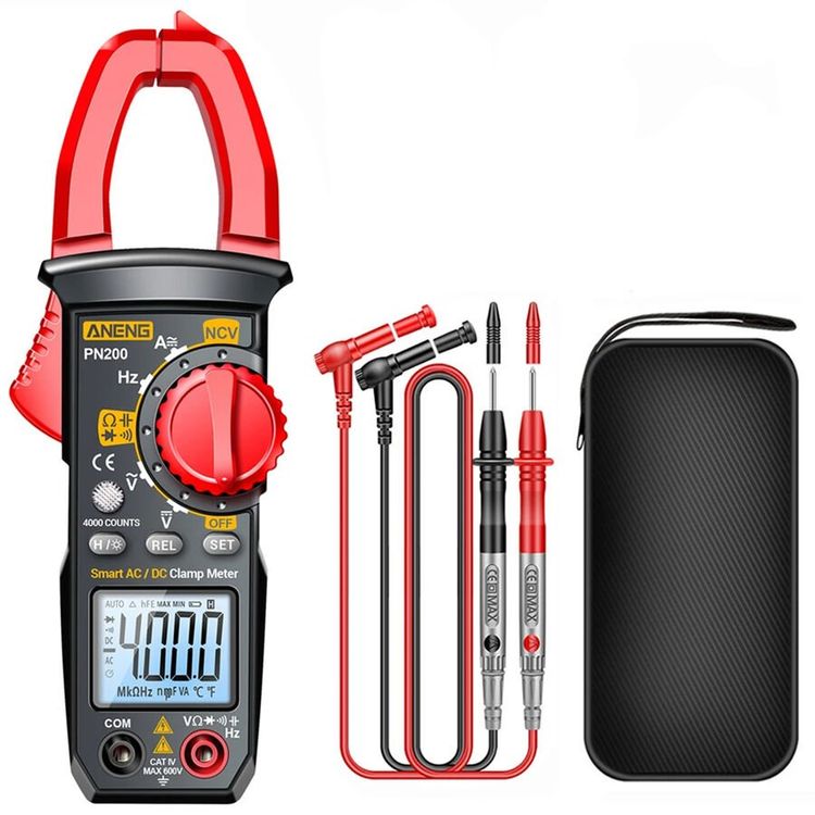 POROMETISTO CM06 Stromzange Multimeter - Misst Strom, Spannung, Temperatur & Mehr