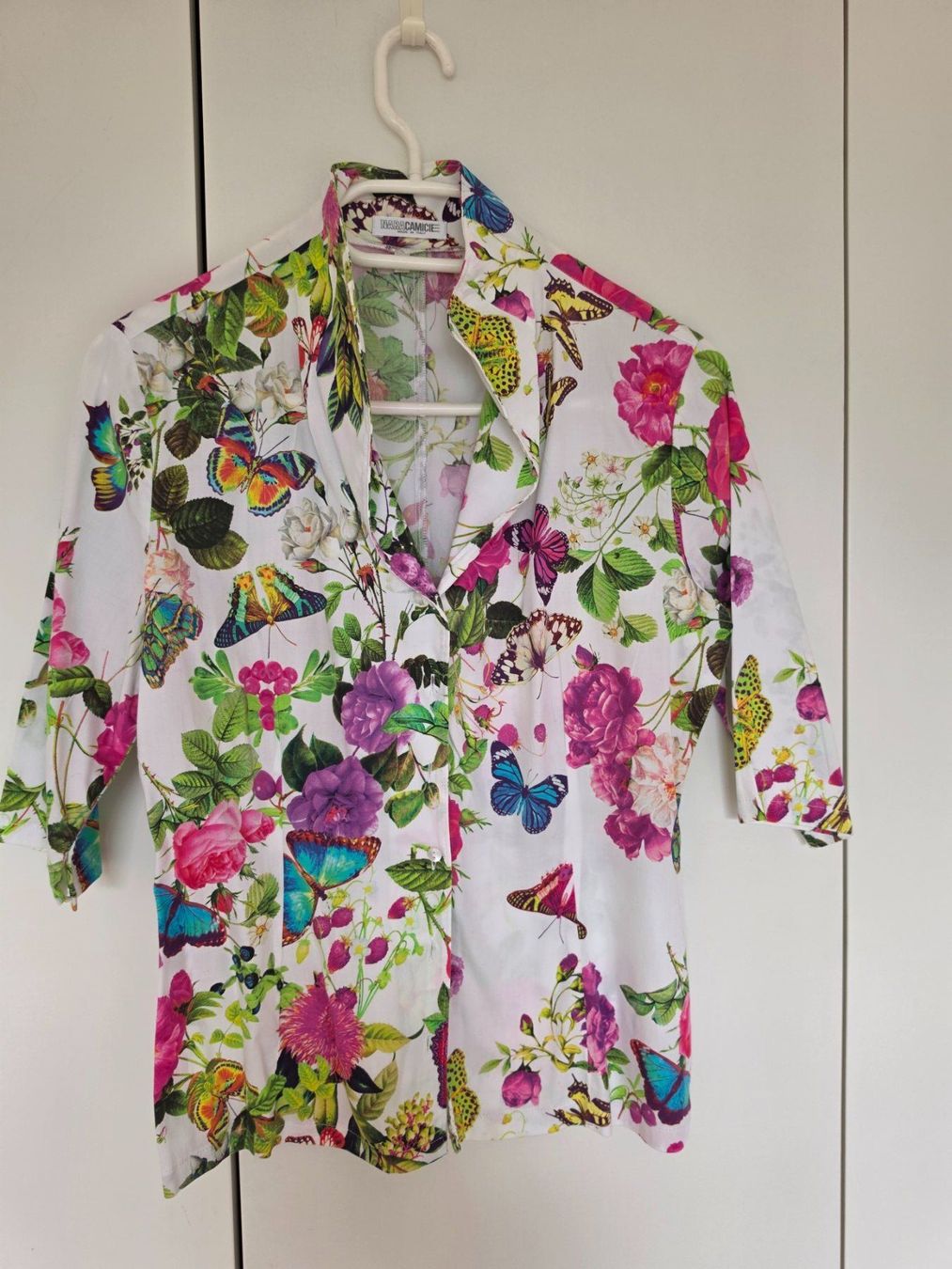 Camicette: Naracamicie - Damenbluse 3/4 Arm - weiss farbig – Usato da Choex venduto da the_designer
