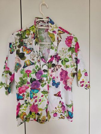 Naracamicie - Damenbluse 3/4 Arm - weiss farbig
